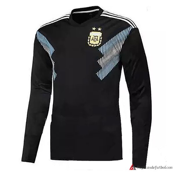Camiseta Seleccion Argentina Segunda equipación ML 2018 Negro Azul